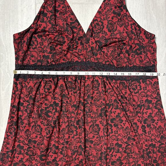 Avenue Body 30/32 Sexy Babydoll Slip Lace Demask Pattern Whimsigoth Fairy grunge - Picture 4 of 8